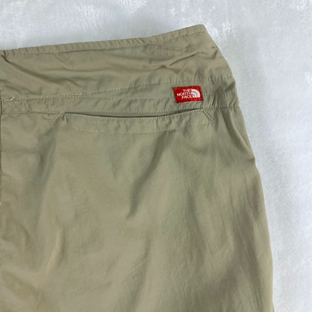 North Face Hiking Pants Capri Sz 12 Beige Nylon Lightweight Camping - Picture 9 of 14